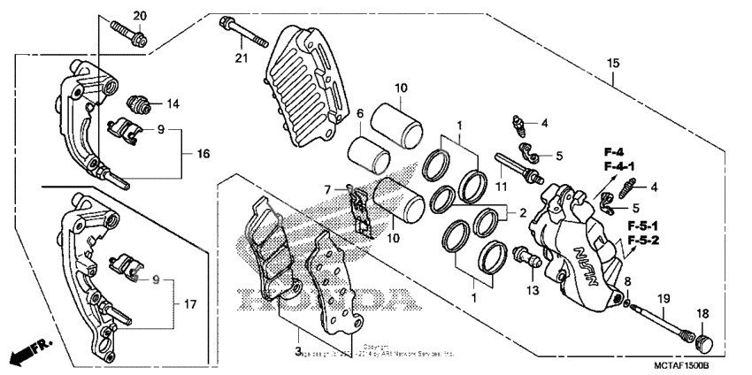 Front brake caliper