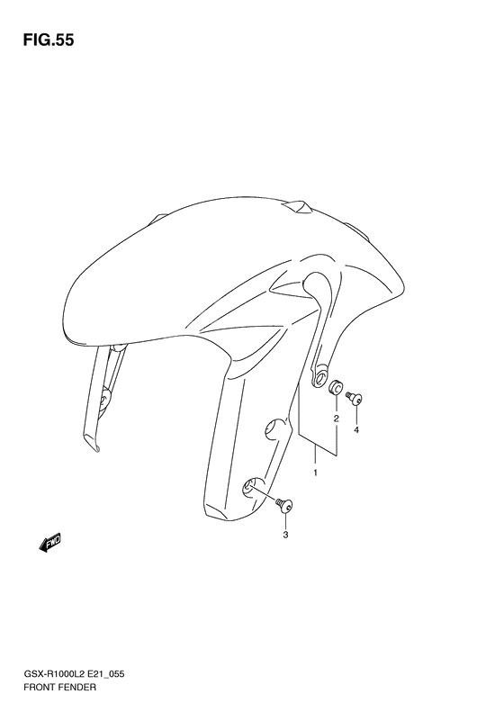 Front fender              

                  Gsx-r1000ufl2 e21
