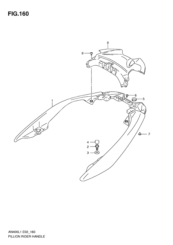 Pillion rider handle              

                  An400al1 e24