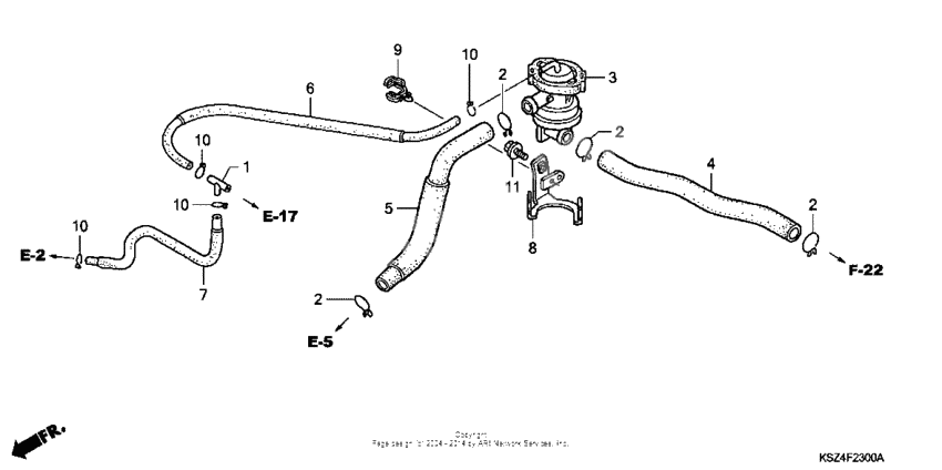 Air injection control valve