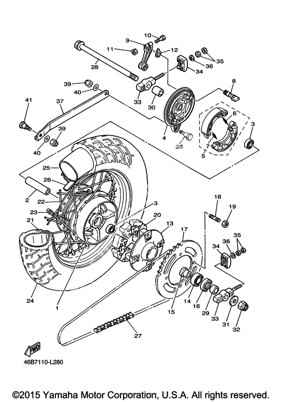Заднее колесо