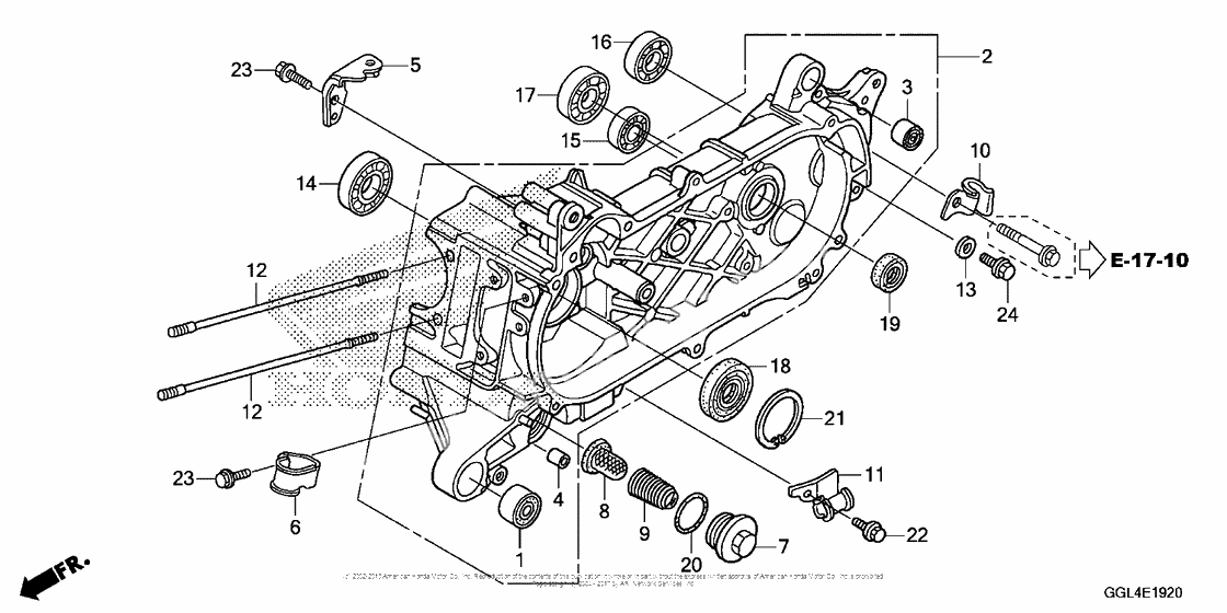 Left crankcase