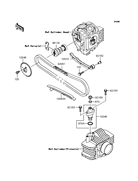 Camshaft/tensioner