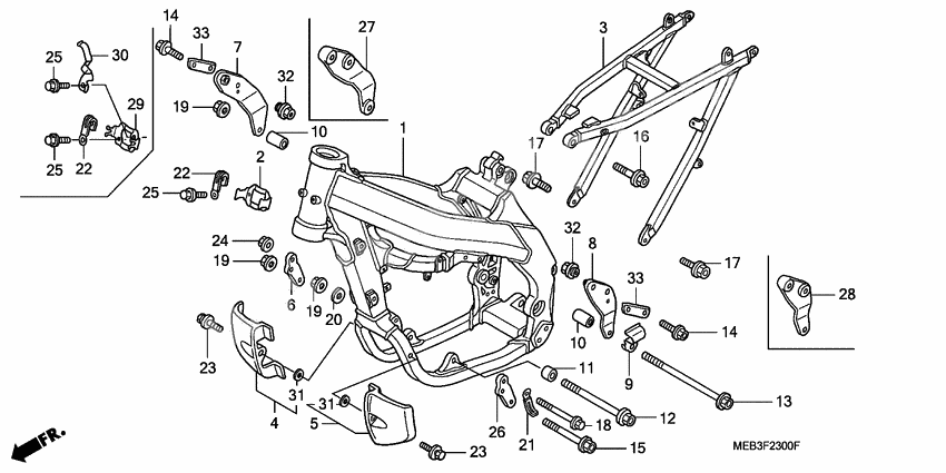 Frame body              

                  CRF450R2,3,4