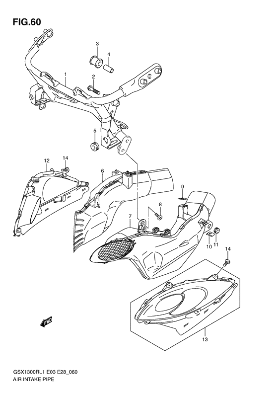 Air intake pipe