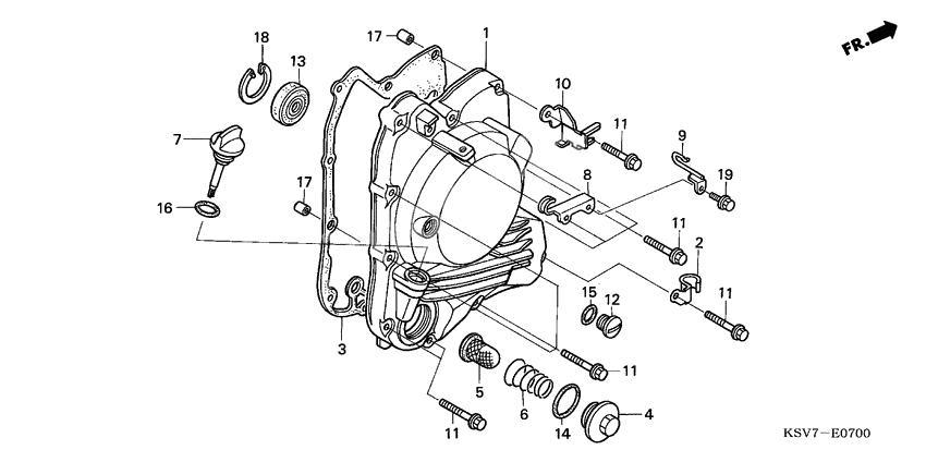 Right crankcase cover