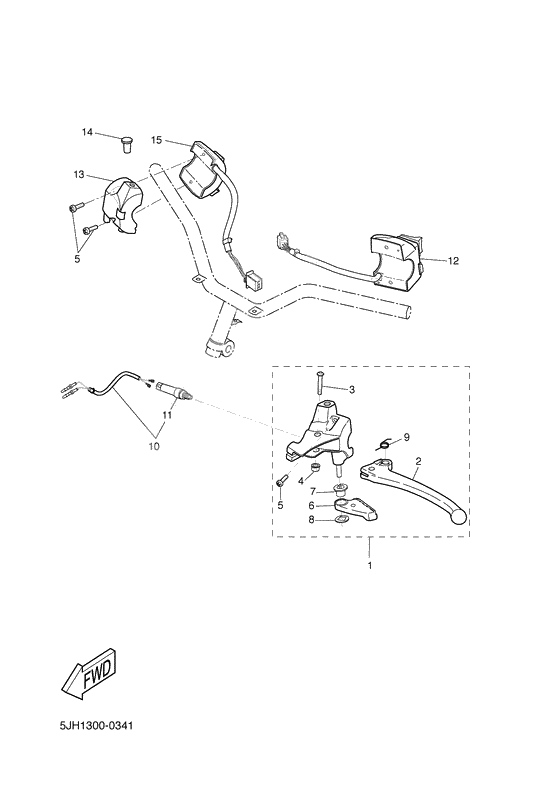 Handle switch. lever