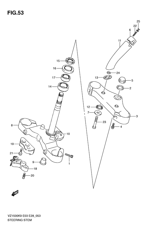 Steering stem