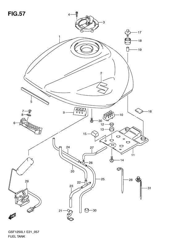 Tank fuel              

                  Gsf1250al1 e24