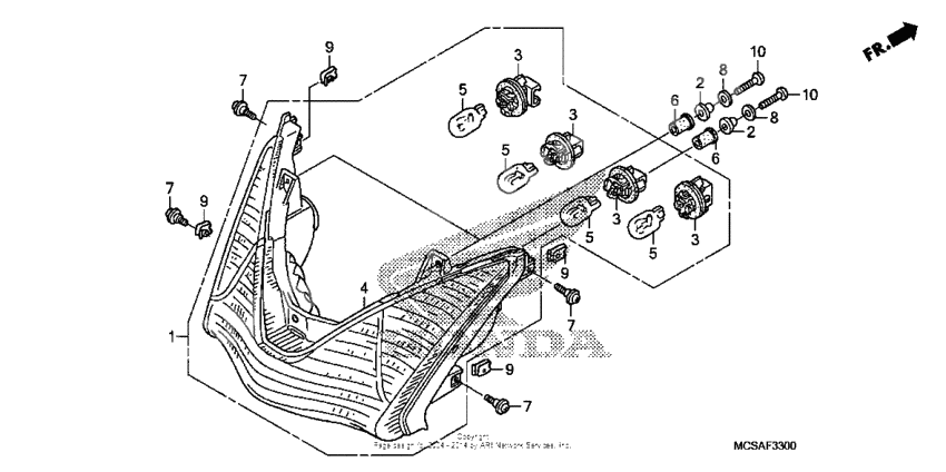 Rear combination light