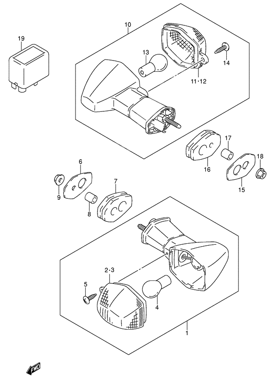 Turn signal lamp              

                  Model y/k1