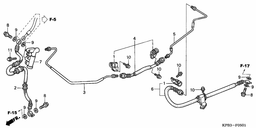 Rear brake pipe              

                  NSS2501/2