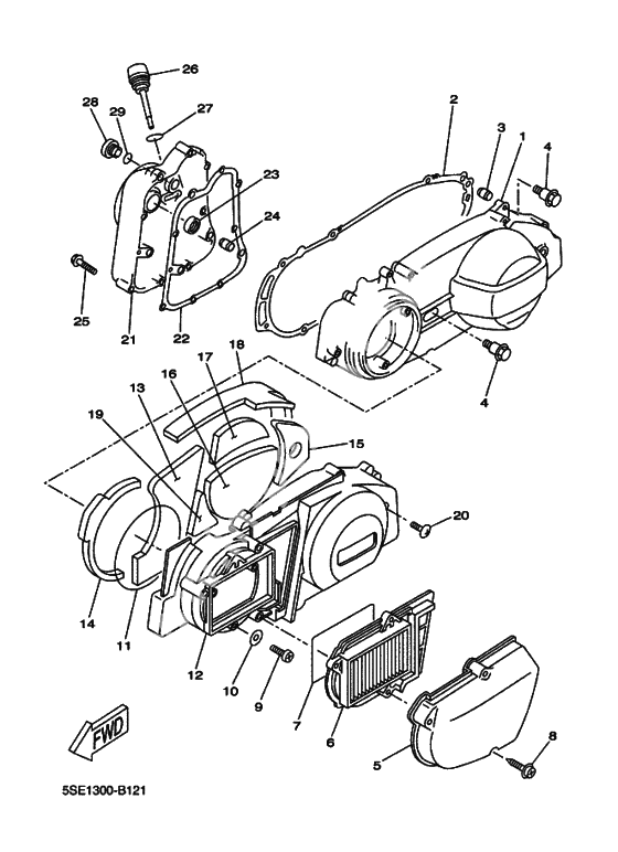 Крышки картера 1