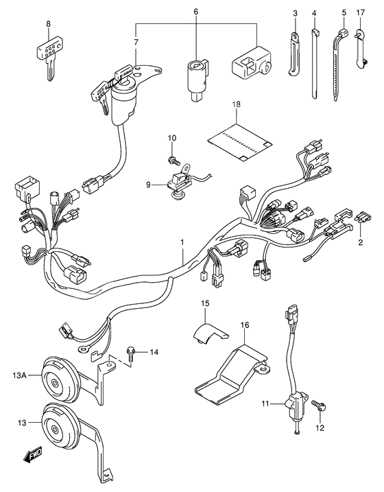 Wiring harness              

                  Dr-z400ey/ek1/ek2/ek3/ek4 e24