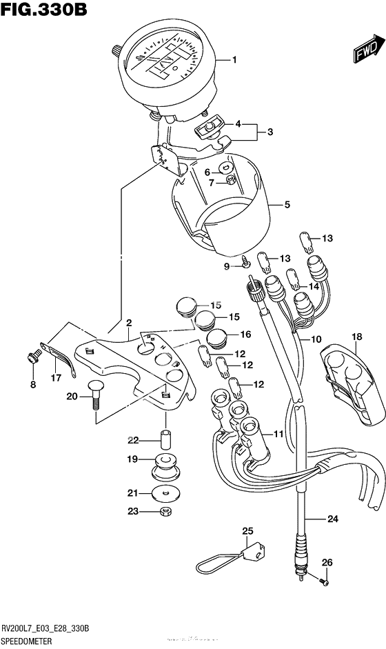 Speedometer (Rv200L7 E28)