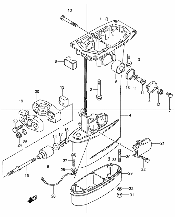 Drive shaft housing