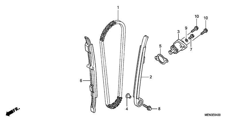 Cam chain/tensioner