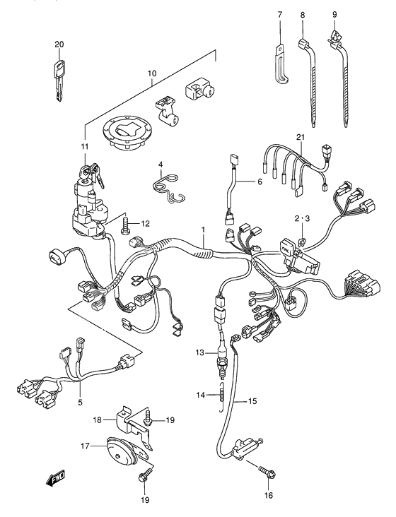 Wiring harness              

                  Model k3