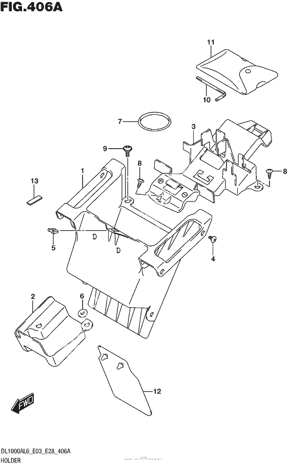 Holder (Dl1000Al6 E03)