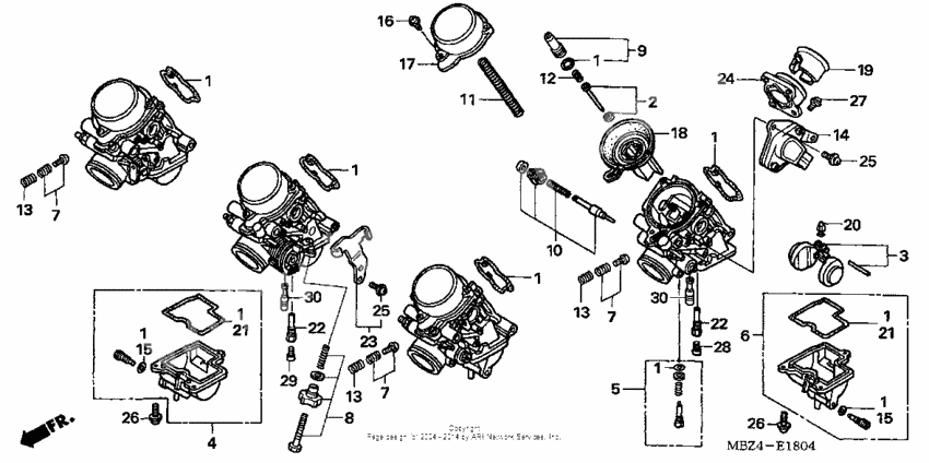 Carburetor (component parts) (2)
