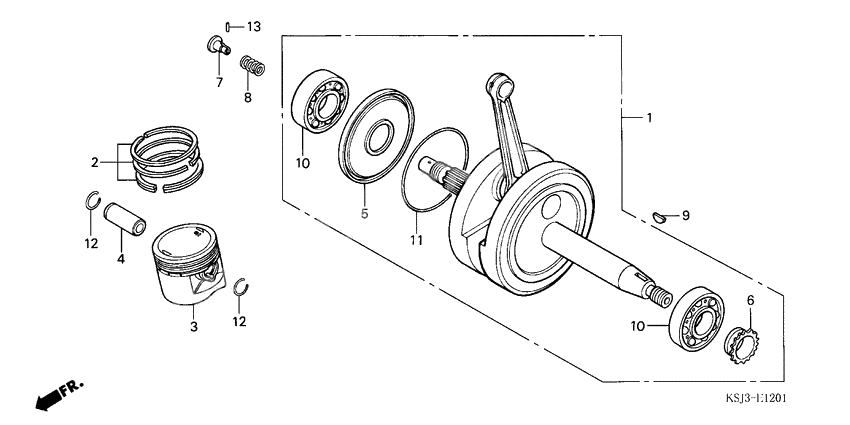 Crankshaft/piston              

                  CRF100F