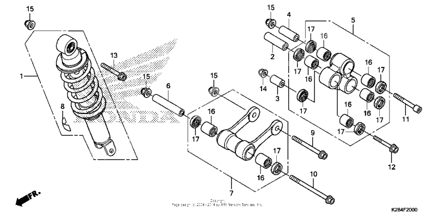 Rear shock absorber