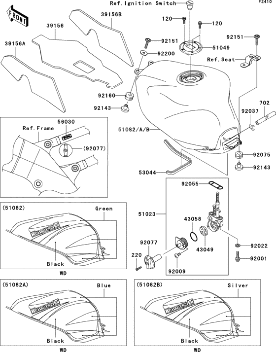 Fuel tank(zx900-f1p)