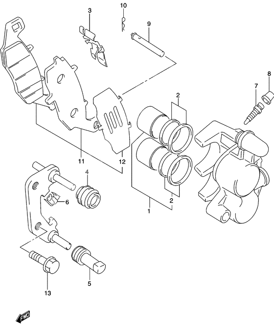 Front caliper