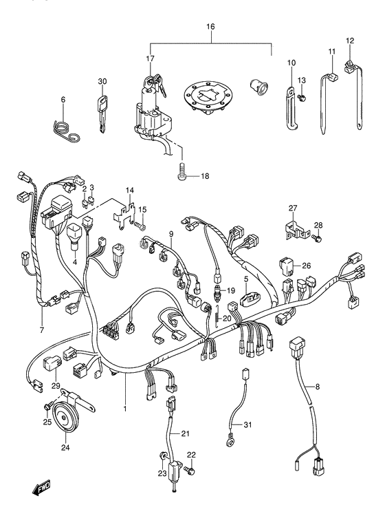 Wiring harness              

                  Model k3