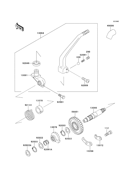 Kickstarter mechanism