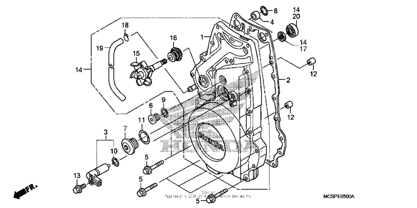 Front crankcase cover