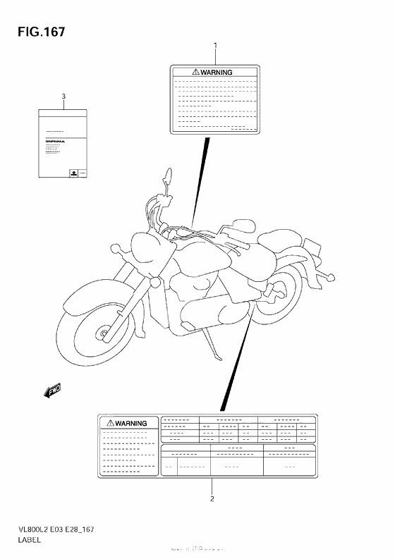 Информационные наклейки (Vl800C E28)