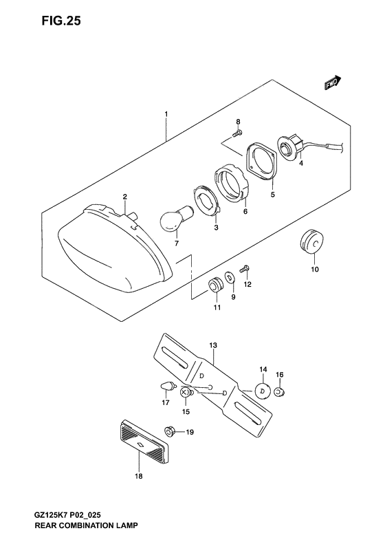 Rear combination lamp