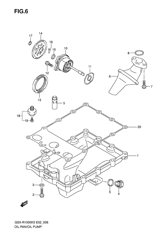 Oil pan - oil pump