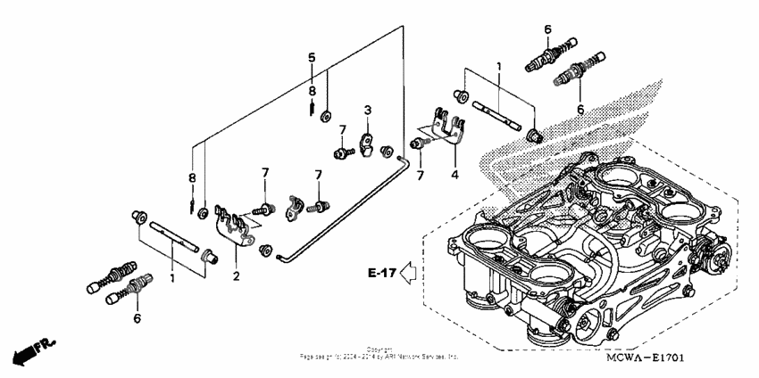 Throttle body (component parts)