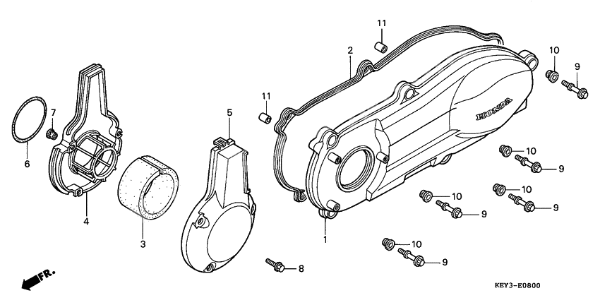 Left crankcase cover