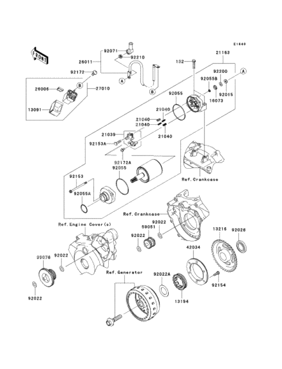 Starter motor/starter clutch