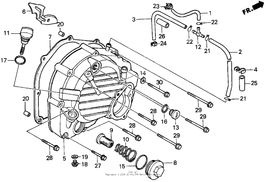 Right crankcase cover