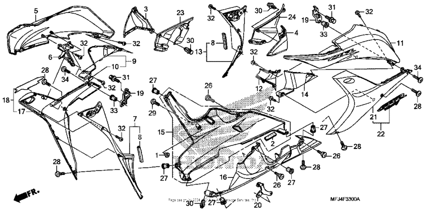 Lower cowl (cbr600rr'07, '08)