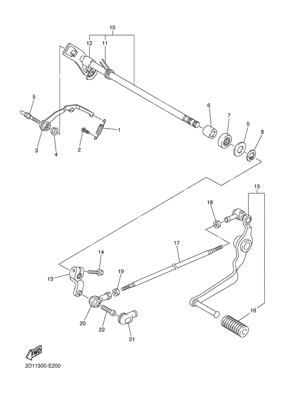 Shift shaft