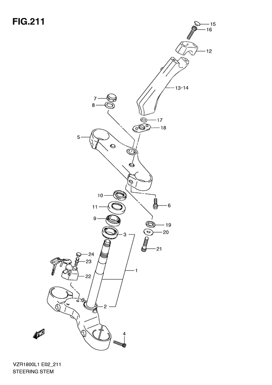 Steering stem