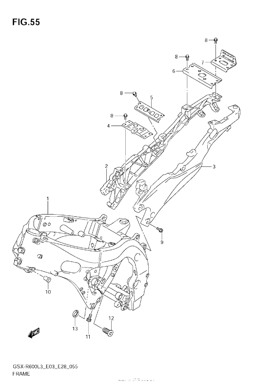 Рама (Gsx-R600L3 E33)