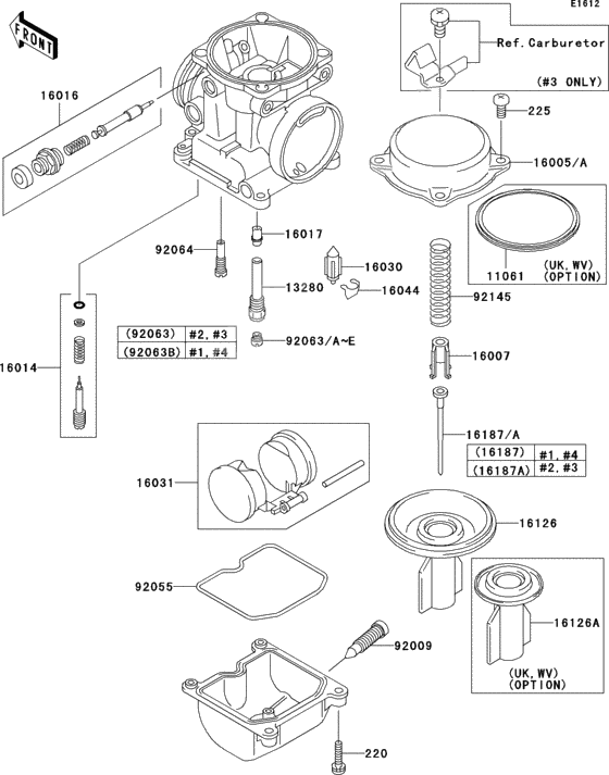 Carburetor parts