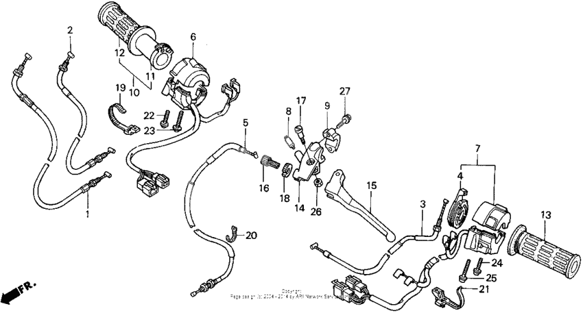 Handle switch + cables
