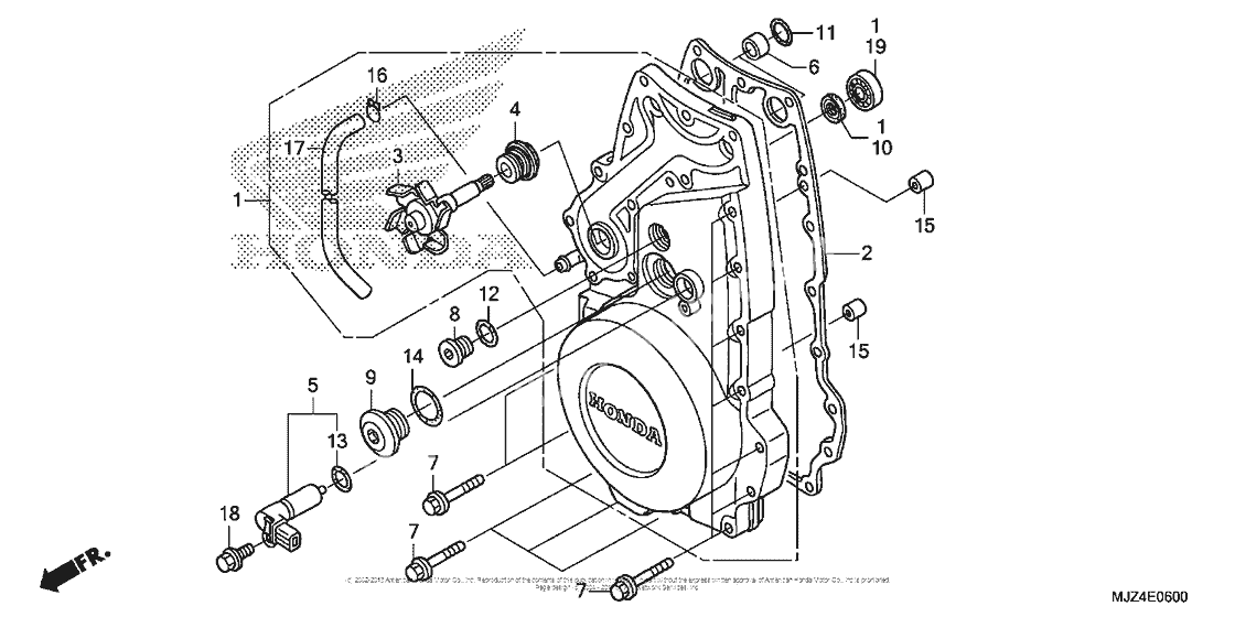 Front crankcase cover