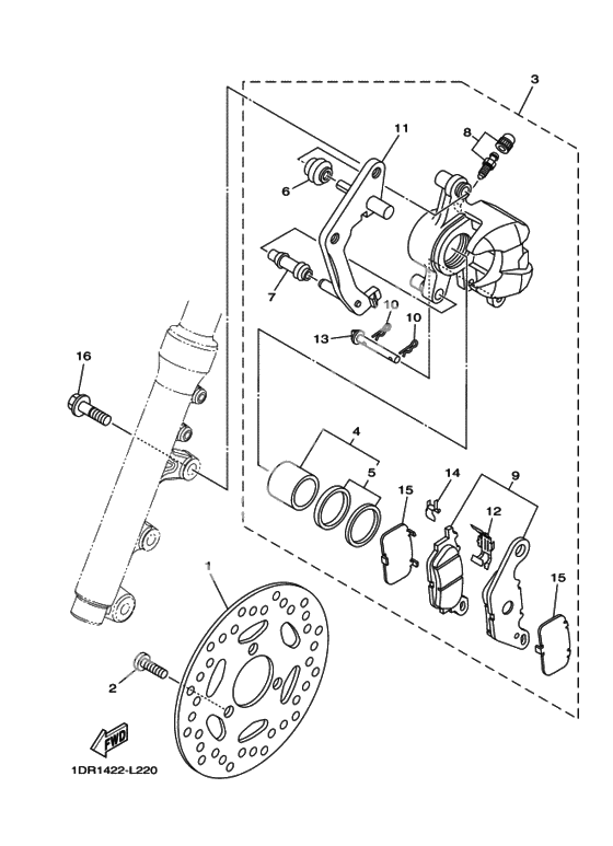 Передний тормоз