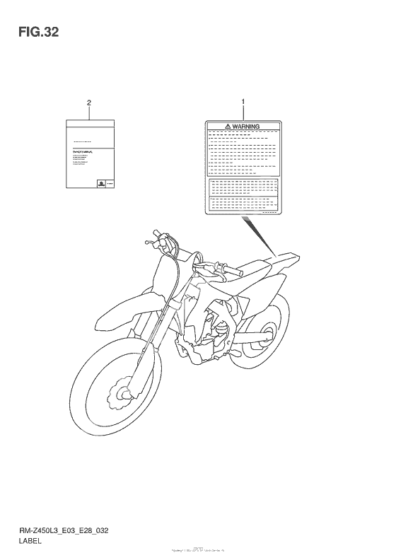 Информационные наклейки (Rm-Z450L3 E03)