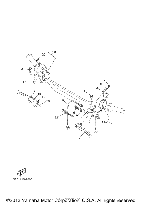 Пульт управления рулевой & Рычаг
