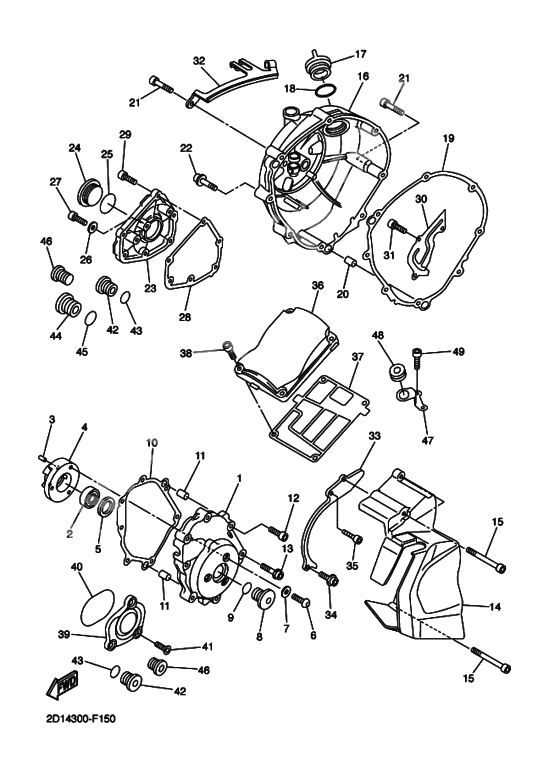 Crankcase cover ass`y (v