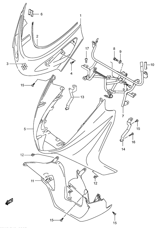 Front leg shield              

                  Model k4